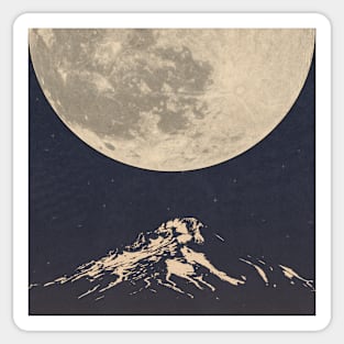 Mount Hood Moonrise Sticker